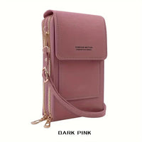 Chic Crossbody Phone Bag with Touch Screen (8 Color Choices)