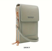 Chic Crossbody Phone Bag with Touch Screen (8 Color Choices)