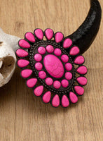 Western Style Faux Turquoise Hair Clip / Barrette - 4 Colors Available