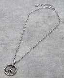 Small Peace Sign Necklace with Matching Earrings (2 Colors Available)