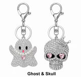 Halloween Rhinestone Key Chain/Purse Charm Set of 2 (2 Choices)
