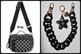 Spacious Top Handle Bum Bag/Crossbody Bag with Bonus Chain & Charm (Multiple Choices)