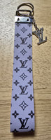 Faux Leather Key Chain Wristlet (9 Choices)