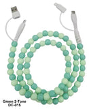 4 in 1 Beaded Data/Charging Cable (Lots of Options)