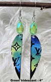 Teardrop Stones & Feathers Earrings (6 Choices)