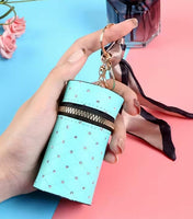 Lipstick/Chapstick Bag Keychain (5 Color Choices)