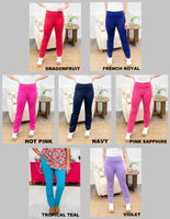 Dear Scarlett Women's Solid Straight Leg Magic Pants (Size 3XL Only) (7 Color Choices)