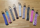 Faux Leather Key Chain Wristlet (9 Choices)