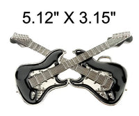 Engraved Guitars Belt Buckle