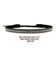 Western Faux Leather, Rhinestones, & Crystal Hat Band (6 Options Available)