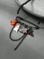 Halloween - Charm Necklace & Earrings Set