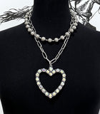 Western BOUJEE Layered Necklace with Matching Earrings (4 Choices Available)
