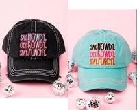 Distressed "Say Howdy, Get Rowdy, & Stay Punchy" Cap (2 Colors Available)