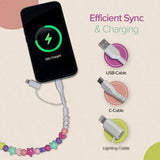 4 in 1 Beaded Data/Charging Cable (Lots of Options)