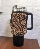 Leopard Print Tumbler Pouch
