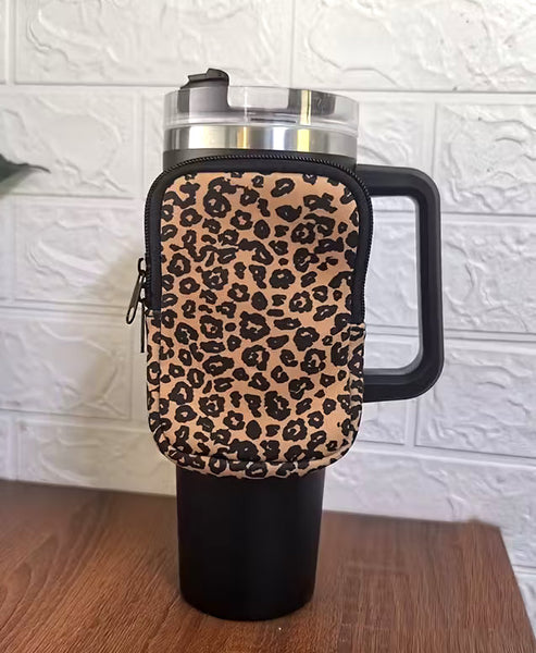 Leopard Print Tumbler Pouch