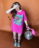 Lets Flamingle Dress/Oversized Tee