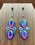 Western - Beaded Geometric Necklace with Matching Earrings (2 Styles Available)