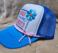 Handcrafted "Make Heaven Crowded" Trucker's Cap with Hat Chain