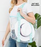 Hat Carrying Clear Beach Tote Bag (4 Color Options)