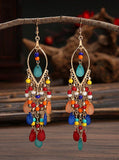 Elegant Bohemian Long Drop Earrings (5 Color Choices)