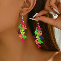 Colorful Butterfly Dangle Earrings