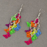 Colorful Butterfly Dangle Earrings
