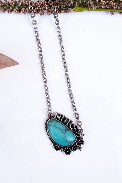 Turquoise Stony Creek Nurse Necklace