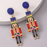 CHRISTMAS  - Nutcracker Earrings (3 Color Choices)