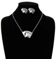 Spade Royal Flush Necklace & Earrings