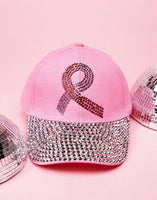 Pink Ribbon (Cancer) Dazzle Cap (2 Colors Available)