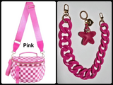 Spacious Top Handle Bum Bag/Crossbody Bag with Bonus Chain & Charm (Multiple Choices)