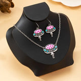 Western Boho Steer Necklace with Matching Earrings