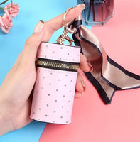Lipstick/Chapstick Bag Keychain (5 Color Choices)