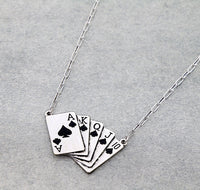 Spade Royal Flush Necklace & Earrings