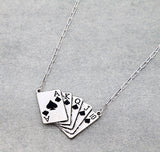 Spade Royal Flush Necklace & Earrings