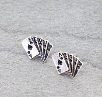 Spade Royal Flush Necklace & Earrings