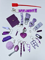 BIG 21 Piece Safety/Self Defense Key Chain (Lots of Prints & Color Selections)