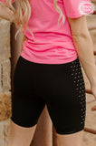 Rainy Night Rhinestone Biker Shorts