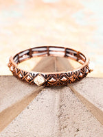 Western - Ridgewood Lane Howlite Coppertone Stretch Bracelet