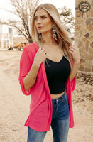 Rosa Kreek Pink Mesh Cardigan