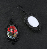 Beautiful Rose Necklace & Earrings Set