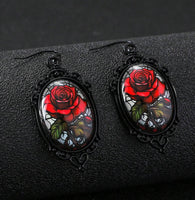 Beautiful Rose Necklace & Earrings Set