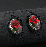 Beautiful Rose Necklace & Earrings Set