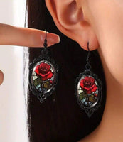 Beautiful Rose Necklace & Earrings Set
