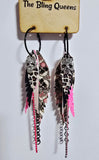 HALLOWEEN - Big & Boujee Custom Feather Earrings (Skulls)