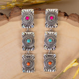 Large Squash Blossom Necklace with Coordinating Earrings - 3 Color Available