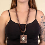 Large Squash Blossom Necklace with Coordinating Earrings - 3 Color Available