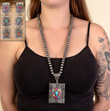 Large Squash Blossom Necklace with Coordinating Earrings - 3 Color Available