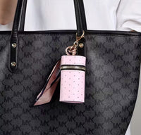 Lipstick/Chapstick Bag Keychain (5 Color Choices)